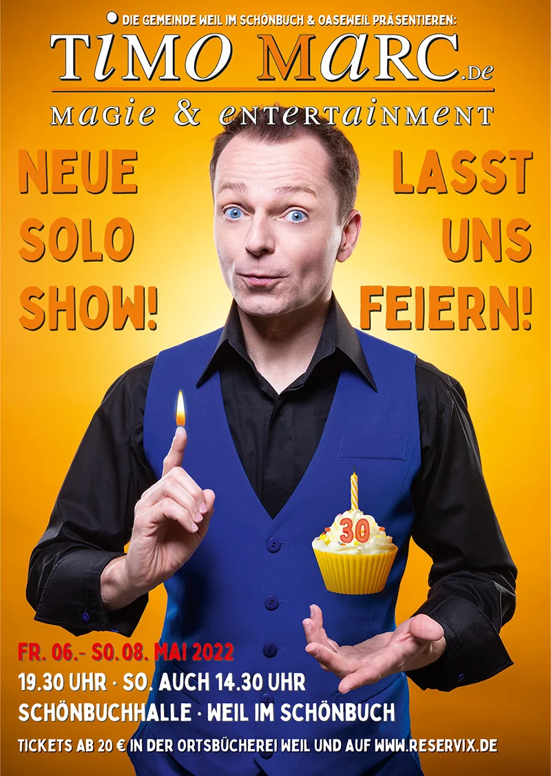 Abendfüllende Solo Show mit Timo Marc Kulturveranstaltung & Abendfüllendes Programm organisieren
