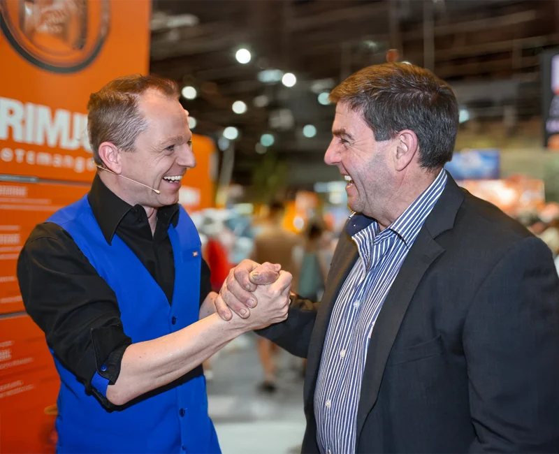 Aufmerksamkeit erreichen auf der Messe