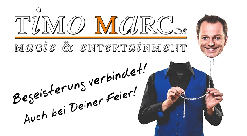 Zauberkünstler & Moderator Timo Marc Zauberer für Zaubershow, Zauberanimation und Moderation